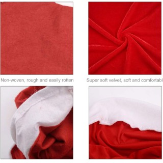 BAKAJI  6 x Καλύμματα Καρέκλας Χριστουγεννιάτικα Καπέλο Άγιου Βασίλ...