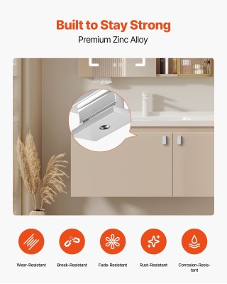 VEVOR Σετ 10 Ορθογώνιων Λαβών Ντουλαπιών Χρωμίου 36mm CJXNZTX10PCSQ... VEVOR Σετ 10 Ορθογώνιων Λαβών Ντουλαπιών Χρωμίου 36mm CJXNZTX10PCSQ...