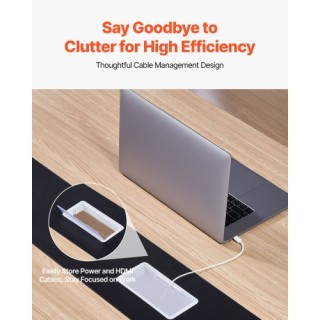 VEVOR Μεγάλο Ορθογώνιο Τραπέζι Συνεδριάσεων για 10 Άτομα, Καφέ BGHY... VEVOR Μεγάλο Ορθογώνιο Τραπέζι Συνεδριάσεων για 10 Άτομα, Καφέ BGHY...