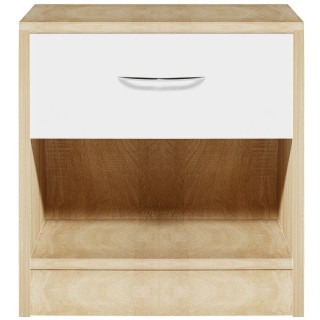 Συρταριέρα / Κομοδίνο με Συρτάρι και Ράφι 39x28 χ 41 cm Δρυς / Λευκ... Συρταριέρα / Κομοδίνο με Συρτάρι και Ράφι 39x28 χ 41 cm Δρυς / Λευκ...