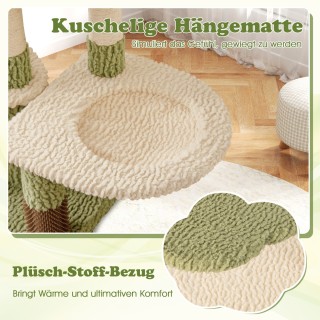 Costway  Δέντρο γάτας με πλατφόρμες, σπηλιά, αιώρα και περιποίηση γ...