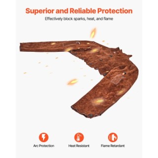 VEVOR Δερμάτινα Μανίκια Συγκόλλησης Ανθεκτικά στη Θερμότητα XXL DPK... VEVOR Δερμάτινα Μανίκια Συγκόλλησης Ανθεκτικά στη Θερμότητα XXL DPK...