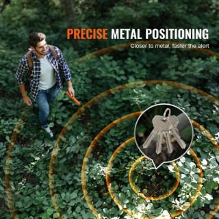 VEVOR Ανιχνευτής Μετάλλων Χειρός με Αδιάβροχη Θήκη  JCKJSTCBFIP66NR...