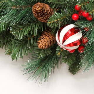 HOMCOM Χριστουγεννιάτικο Στεφάνι 60 εκ με 146 Χιονισμένα Κλαδιά, Κο... HOMCOM Χριστουγεννιάτικο Στεφάνι 60 εκ με 146 Χιονισμένα Κλαδιά, Κο...