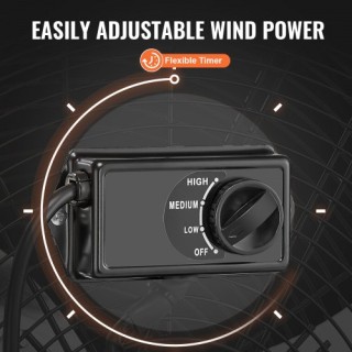 VEVOR Βιομηχανικός Ανεμιστήρας 30 3-Ταχύτητες 13000CFM Αποθήκης G... VEVOR Βιομηχανικός Ανεμιστήρας 30 3-Ταχύτητες 13000CFM Αποθήκης G...