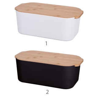 Galileo Ποδαράκι από πορσελάνη με καπάκι από μπαμπού 33x18,5x12 cm ... Galileo Ποδαράκι από πορσελάνη με καπάκι από μπαμπού 33x18,5x12 cm ...