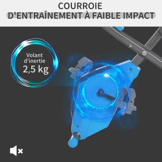 HOMCOM Πτυσσόμενο Ποδήλατο Γυμναστικής με 8 Επίπεδα Αντίστασης και ...