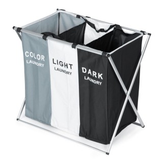 Καλάθι Απλύτων με 3 Υφασμάτινες Τσάντες PJJLB0408 MODERNHOME Καλάθι Απλύτων με 3 Υφασμάτινες Τσάντες PJJLB0408 MODERNHOME