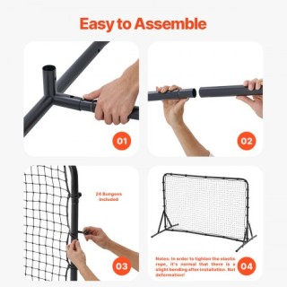 VEVOR  Δίχτυ Προπόνησης Ποδοσφαίρου 6x4FT Διπλής Όψης  ZQHDWTZ64YCD...