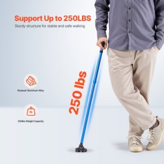 VEVOR Πτυσσόμενο μπαστούνι βάδισης με 8 επίπεδα ύψους και περιστρεφ... VEVOR Πτυσσόμενο μπαστούνι βάδισης με 8 επίπεδα ύψους και περιστρεφ...