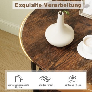 Costway Διπλός Στρογγυλός Βοηθητικός Τραπεζάκι με Αποθηκευτικό Χώρο... Costway Διπλός Στρογγυλός Βοηθητικός Τραπεζάκι με Αποθηκευτικό Χώρο...