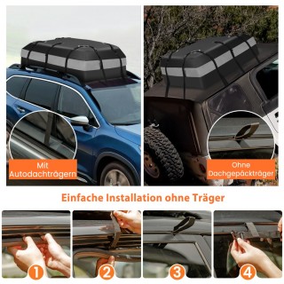 Costway  Αδιάβροχη Σκηνή Οροφής Αυτοκινήτου 450L με Κλειδαριά Συνδυ...