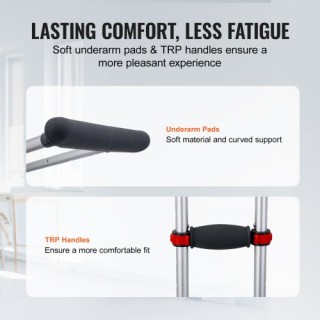 Ρυθμιζόμενες Πατερίτσες VEVOR 13 Επιπέδων για Κάτω από τη Μασχάλη ... Ρυθμιζόμενες Πατερίτσες VEVOR 13 Επιπέδων για Κάτω από τη Μασχάλη ...