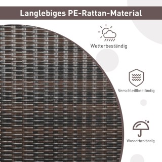 Costway  Διθέσια Κρεμαστή Κούνια από PE-Rattan με Ακακία και Αντοχή...