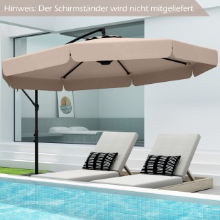 Costway Ομπρέλα 300 εκ. με Προστατευτικό Κάλυμμα και Μηχανισμό Μανι...