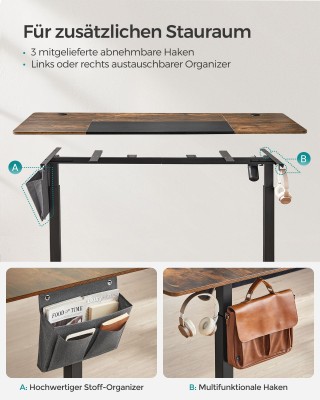 Ηλεκτρικό γραφείο SONGMICS ρυθμιζόμενο, 70x160x(72-120), μνήμη 4 θέ... Ηλεκτρικό γραφείο SONGMICS ρυθμιζόμενο, 70x160x(72-120), μνήμη 4 θέ...