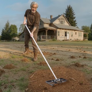 VEVOR Ράβδος Εξομάλυνσης Γκαζόν 10x17in με Ρυθμιζόμενη Λαβή 78in CP... VEVOR Ράβδος Εξομάλυνσης Γκαζόν 10x17in με Ρυθμιζόμενη Λαβή 78in CP...