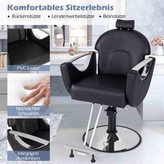 Costway Περιστρεφόμενη καρέκλα κομμωτηρίου με ρυθμιζόμενο ύψος, υπο... Costway Περιστρεφόμενη καρέκλα κομμωτηρίου με ρυθμιζόμενο ύψος, υπο...