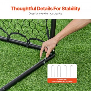 VEVOR  34x34 Ποδοσφαιρικό Δίχτυ Αναπήδησης Φορητό Δώρο Προπόνησης  ...