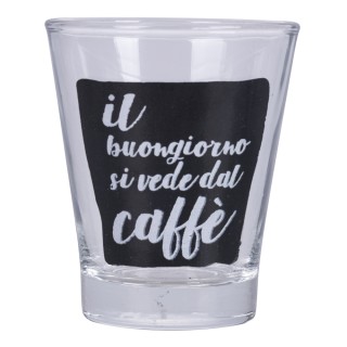 Galileo Σετ 3 ποτηράκια καφέ 90 ml από γυαλί Espressino Black Sibil...