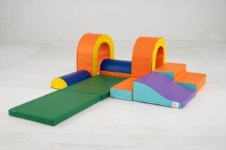 Costway Πολύχρωμα Μαλακά Γιγαντότουβλα για Παιχνίδι και Σκαρφάλωμα ...