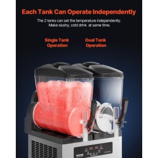 VEVOR Διπλή Μηχανή Σλάσι 12L Επαγγελματική SYXRJX212LSGYZO0PV2 VEVOR Διπλή Μηχανή Σλάσι 12L Επαγγελματική SYXRJX212LSGYZO0PV2