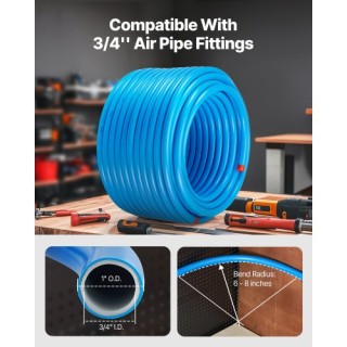 VEVOR  Σύστημα Αεροσυμπιεστή 3/4 x 200FT HDPE-Αλουμινίου Μπλε  YSKQ...