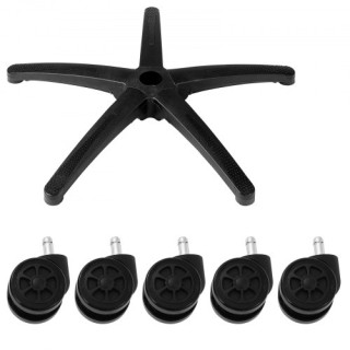 VEVOR Περιστρεφόμενη Βάση Καρέκλας 28 Βαρέως Τύπου με ροδάκια Μα... VEVOR Περιστρεφόμενη Βάση Καρέκλας 28 Βαρέως Τύπου με ροδάκια Μα...