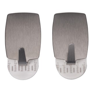 Galileo Σετ 2 Αυτοκόλλητους Γάντζους 35x5 εκ. από Ανοξείδωτο Ατσάλι...