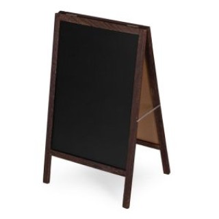 MODERNHOME Διπλής όψης διαφημιστικό σταντ με μαυροπίνακα 83x50 εκ. ...