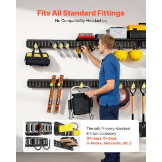 VEVOR Σετ 4 Ράγες Δεσίματος E-Track, 2.3μ, Φορτίο έως 909 κιλά, Κατ... VEVOR Σετ 4 Ράγες Δεσίματος E-Track, 2.3μ, Φορτίο έως 909 κιλά, Κατ...