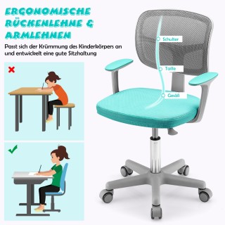 Costway Παιδική Καρέκλα Ρυθμιζόμενου Ύψους με Εργονομικό Σχεδιασμό ... Costway Παιδική Καρέκλα Ρυθμιζόμενου Ύψους με Εργονομικό Σχεδιασμό ...