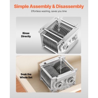 VEVOR Λεπίδα Κοπής Κρέατος 7mm Ανοξείδωτο Ατσάλι για SJY-DQ90 Κρεατ...