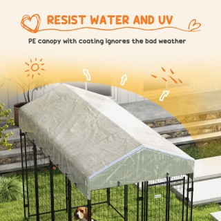 PawHut Outdoor Dog Run με Οροφή και Μεταλλική Πόρτα 2 τμημάτων, 239... PawHut Outdoor Dog Run με Οροφή και Μεταλλική Πόρτα 2 τμημάτων, 239...