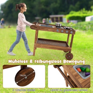 Costway Παιδική Κουζίνα Λάσπης Εξωτερικού Χώρου με Ρόδες και Αξεσο... Costway Παιδική Κουζίνα Λάσπης Εξωτερικού Χώρου με Ρόδες και Αξεσο...