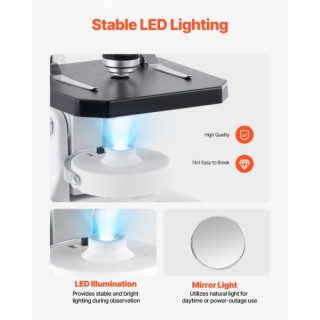 VEVOR Επαγγελματικό Μονοκυαλάριο Μικροσκόπιο με Μεγέθυνση 40-2000X ... VEVOR Επαγγελματικό Μονοκυαλάριο Μικροσκόπιο με Μεγέθυνση 40-2000X ...