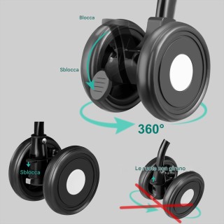 BAKAJI Καρότσι για Σκύλους και Γάτες με Αποσπώμενο Κλουβί Μεταφοράς...