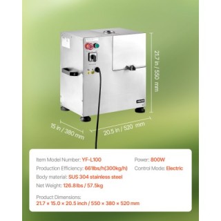 VEVOR Ηλεκτρικός Αποχυμωτής Ζαχαροκάλαμου 800W – 4 Κύλινδροι, 661 Λ... VEVOR Ηλεκτρικός Αποχυμωτής Ζαχαροκάλαμου 800W – 4 Κύλινδροι, 661 Λ...