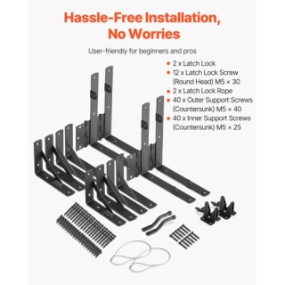 VEVOR Σετ 2 Βραχιόνων Γωνίας Πύλης Αντι-Κάμψης Μαύρο MKZJXXK7ZX2JKA... VEVOR Σετ 2 Βραχιόνων Γωνίας Πύλης Αντι-Κάμψης Μαύρο MKZJXXK7ZX2JKA...