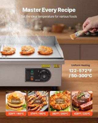 VEVOR Επαγγελματική Ηλεκτρική Πλάκα Ψησίματος, 535x300mm, 3200W, Ρυ... VEVOR Επαγγελματική Ηλεκτρική Πλάκα Ψησίματος, 535x300mm, 3200W, Ρυ...