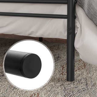 VASAGLE Στιβαρό Μεταλλικό Διπλό Κρεβάτι, Μαύρο, 140 x 190 cm,RMB063... VASAGLE Στιβαρό Μεταλλικό Διπλό Κρεβάτι, Μαύρο, 140 x 190 cm,RMB063...