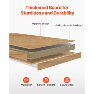 VEVOR Ξύλινη Επιτραπέζια Ραφιέρα 94 x 24 x 73 cm ενός Επιπέδου για ... VEVOR Ξύλινη Επιτραπέζια Ραφιέρα 94 x 24 x 73 cm ενός Επιπέδου για ...