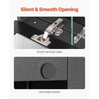 VEVOR Ντουλάπι Φαρμάκων 24 x 30 με Ρυθμιζόμενα Ράφια και Καθρέφτη J...