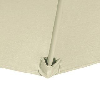 BAKAJI Ομπρέλα Κήπου Αποκεντρωμένη 3x3μ Πλήρης Άμμος Μεταλλικός Πάσ...