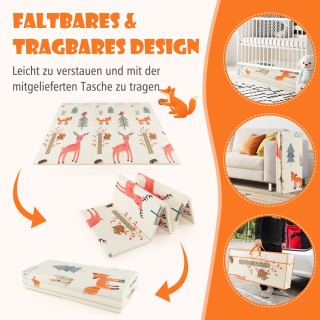 Costway Παιδικό Χαλάκι Παιχνιδιού πτυσσόμενο παιδικό χαλάκι διπλής ... Costway Παιδικό Χαλάκι Παιχνιδιού πτυσσόμενο παιδικό χαλάκι διπλής ...