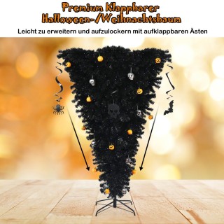 Costway Αναποδογυρισμένο Μαύρο Δέντρο με Μωβ Φώτα LED για Αποκριάτ... Costway Αναποδογυρισμένο Μαύρο Δέντρο με Μωβ Φώτα LED για Αποκριάτ...