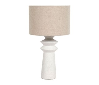 Ostaria Λάμπα Κεραμική Λευκή Rey -36153