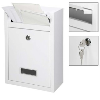 BAKAJI  Ταχυδρομικό Κουτί Τοίχου από Ατσάλι Γραμματοκιβώτιο Εξωτερι...