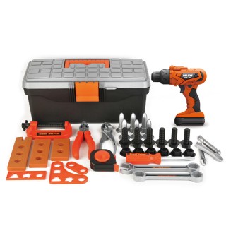 BAKAJI Σετ 36 Εργαλεία για Παιδιά με Ηλεκτρικό Παιχνιδόδραπανο Ιδέα...