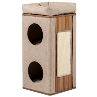 Costway Τριώροφος πύργος ξυσίματος για γάτες με σανίδα ξυσίματος κα...